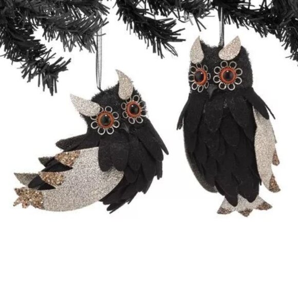 Department 56 Glittery Halloween Ornaments - Two Assorted Designs - Picture 1 of 7